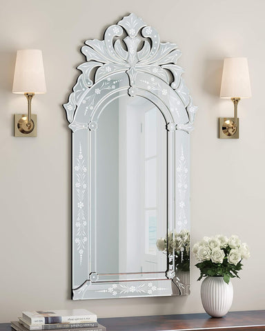 Wall Mounted Squared Mirror, Venetian Mirror Decor Wall Mounted Squared Mirror, Venetian Mirror Decor
