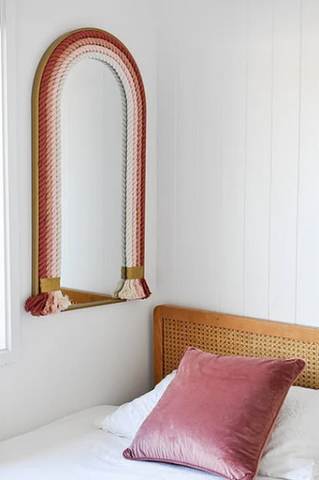 Coastal Mirror, Chunky Rope Mirror, Handmade Nautical Mirror, Rope Mirror Frame, Boho Nursery Mirror Coastal Mirror, Chunky Rope Mirror, Handmade Nautical Mirror, Rope Mirror Frame, Boho Nursery Mirror