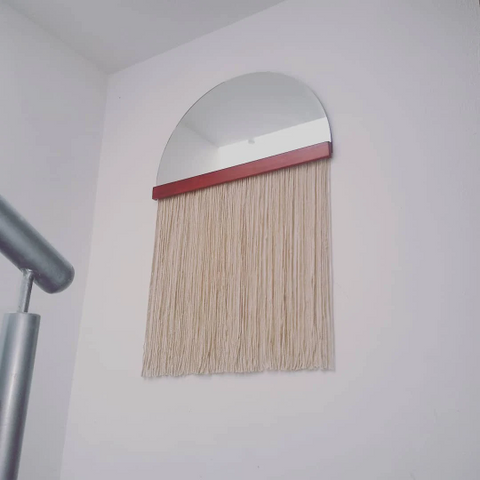 Accent bar- Boho Mirror, Half-Moon Mirror, Macrame Mirror, Modern Mirror Accent bar- Boho Mirror, Half-Moon Mirror, Macrame Mirror, Modern Mirror