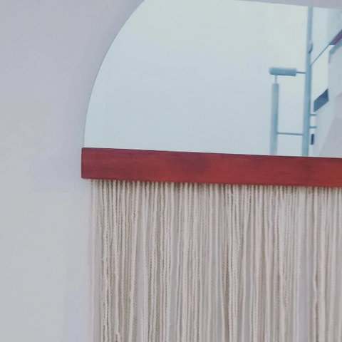 Accent bar- Boho Mirror, Half-Moon Mirror, Macrame Mirror, Modern Mirror Accent bar- Boho Mirror, Half-Moon Mirror, Macrame Mirror, Modern Mirror