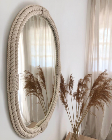 Handmade Nautical Coastal Oval Rope Mirror Twisted Rope Home Decor Art Wall Hanging Mirror Oval mirror Handmade Nautical Coastal Oval Rope Mirror Twisted Rope Home Decor Art Wall Hanging Mirror Oval mirror