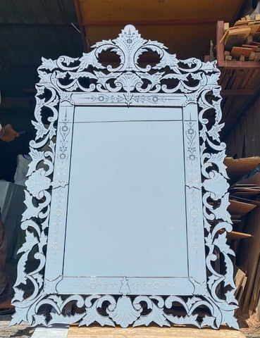 Glass Vertical Venetian Mirror  Modern Wall Venetian Mirror, Wall Mount Mirror Elegant Glass Vertical Venetian Mirror  Modern Wall Venetian Mirror, Wall Mount Mirror Elegant