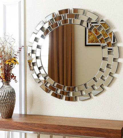 Elegant Wall Mount Round Glass Mirror for Home Decor Elegant Wall Mount Round Glass Mirror for Home Decor