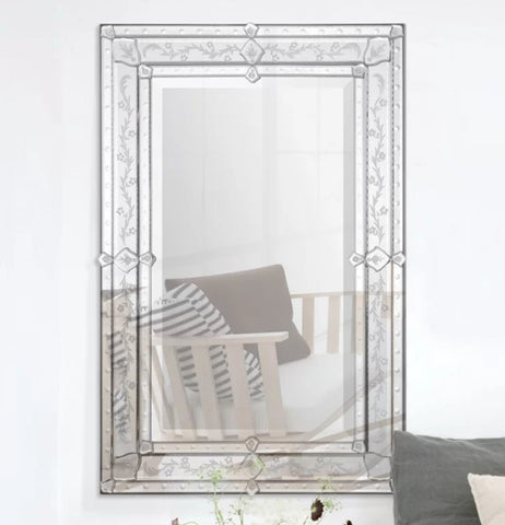 Wall Mirror Luxury Glass Framed Venetian Decor Mirror Wall Mirror Luxury Glass Framed Venetian Decor Mirror