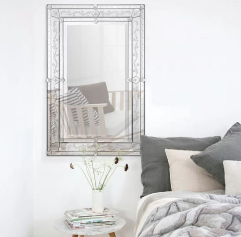 Wall Mirror Luxury Glass Framed Venetian Decor Mirror Wall Mirror Luxury Glass Framed Venetian Decor Mirror