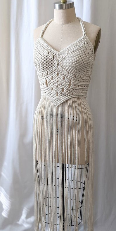 Macrame Goddess Bohemian Bride Festival Dress buy online S. N. Handicrafts Macrame Goddess Bohemian Bride Festival Dress buy online S. N. Handicrafts