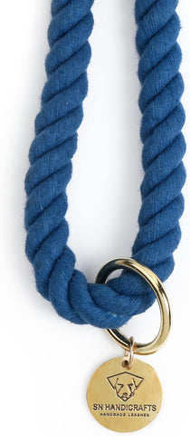 Blue Ombre Handmade Rope Leashes for Dogs Rope Dog Leash Rope Cute Dog Leash Braided Dog Leash Cotton Rope Leash for Medium Dogs Large Dogs 5FT Organic Cotton