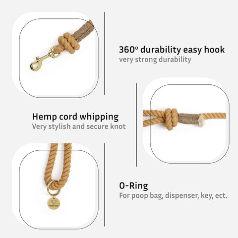 Caramel Handmade Rope Leashes for Dogs Rope Dog Leash Rope Cute Dog Leash Braided Dog Leash Cotton Rope Leash for Medium Dogs Large Dogs 5FT Organic Cotton Caramel Handmade Rope Leashes for Dogs Rope Dog Leash Rope Cute Dog Leash Braided Dog Leash Cotton Rope Leash for Medium Dogs Large Dogs 5FT Organic Cotton