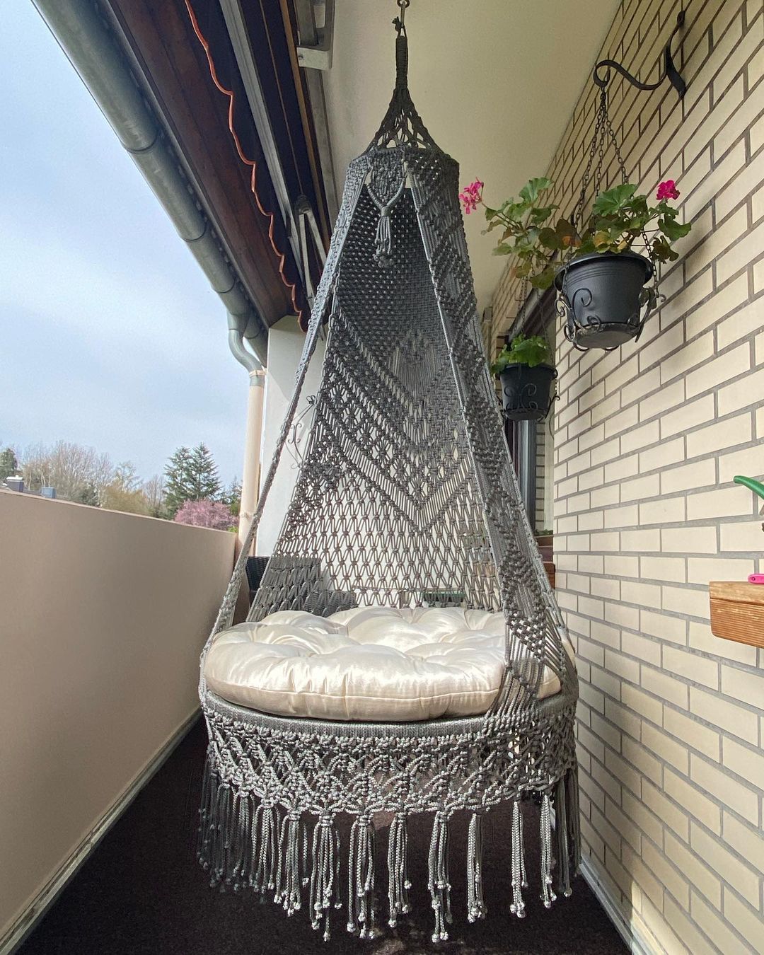 Beautiful Macrame Hanging Hammock Swing Garden Chair buy