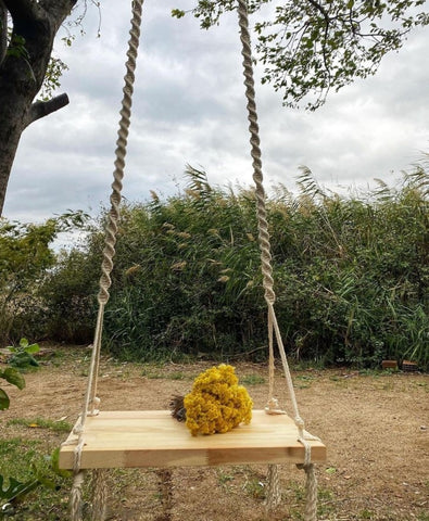 Lovely Handmade Macrame Wood Swing, Wood Swing, Tree Swing Adult, Boho Swing, Outdoor Swing, Indoor/Outdoor Swing