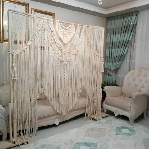 Macrame Wedding Arch Arbor, Macrame Wall Hanging, Macrame Door Hanging