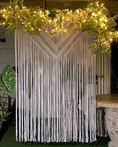 Macrame wedding Arch Large Curtain Bohemian Decoration Wall Backdrop Wedding Wall Hanging