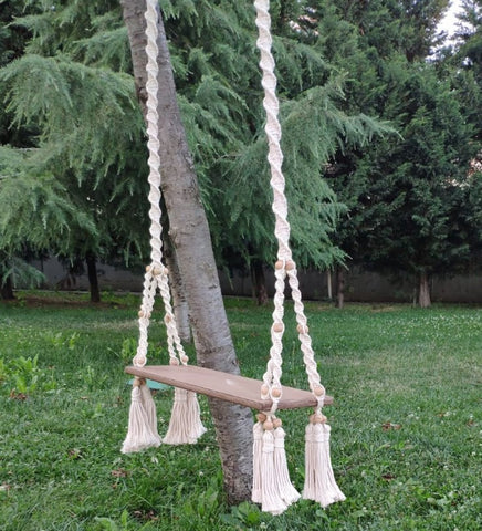 Swing Macrame Children/Adult,Backyard Swing, Boho Swing, indoor&Outdoor Tree Swing