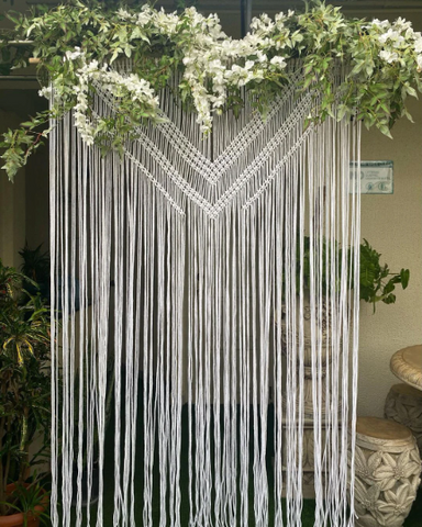 Macrame wedding Arch Large Curtain Bohemian Decoration Wall Backdrop Wedding Wall Hanging
