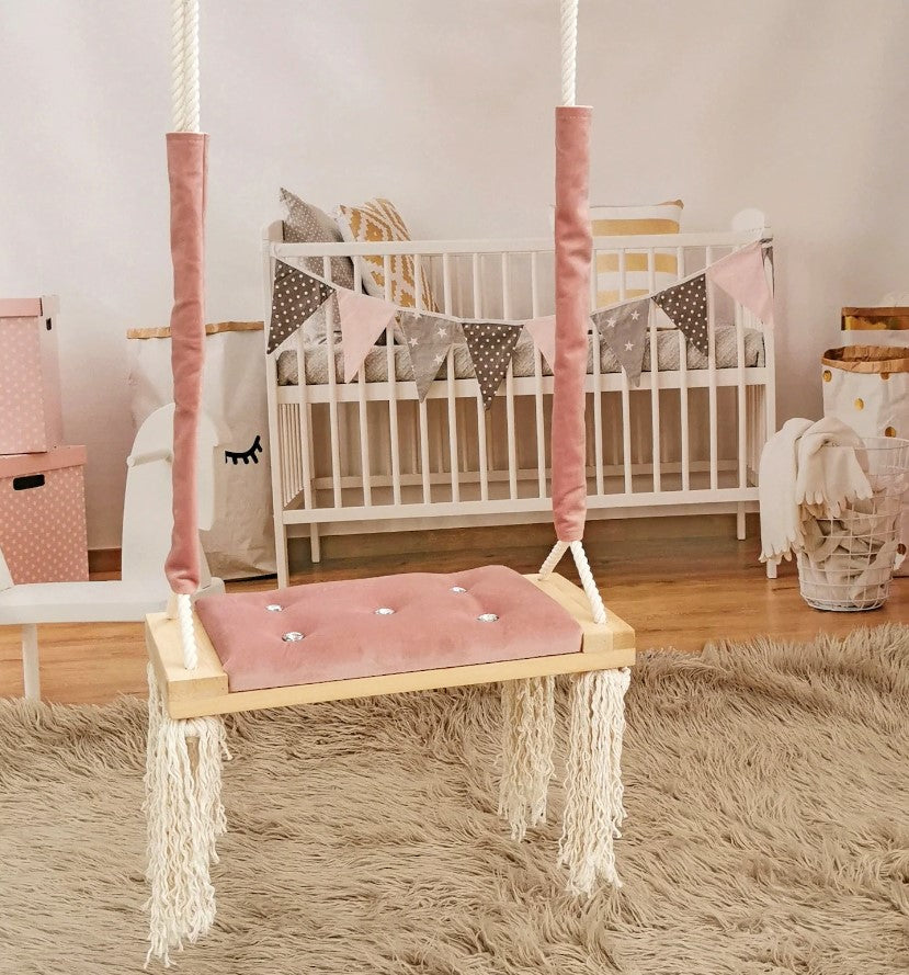 Kids or Adult Swing, Wooden, Indoor, Outdoor Swing,  Tree Swing , Kids Swing , tree swing adult