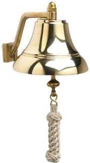 Handwoven, Nautical Bell Rope, Handmade Cotton Nautical Bell Rope with Heavy-Duty Brass Shackle – Made in India, Ship or Wall Bells
