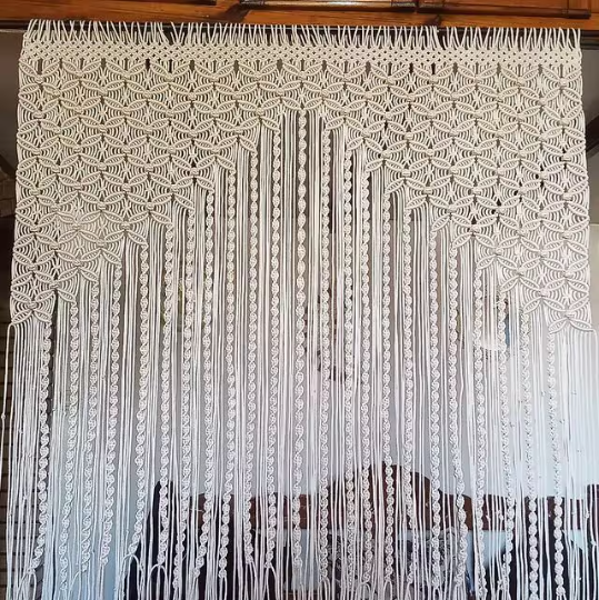 Wall hanging, Modern geometric woven tapestry, Wedding backdrop