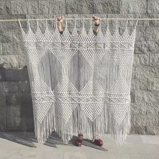 Macrame Curtain Beautiful Handmade Wall Hanging