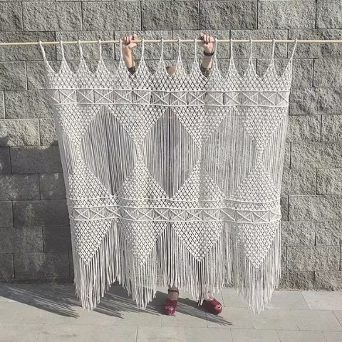 Macrame Curtain Beautiful Handmade Wall Hanging