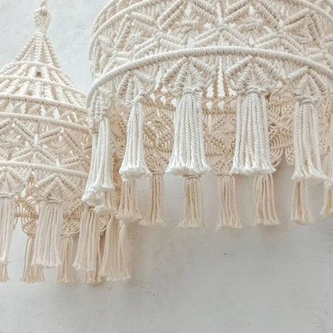 Macrame Chandelier, Bohemian Lamp Shade, Bohemian Decoration