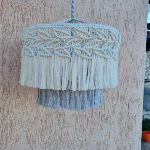 Beautiful Macrame Boho light, Tassel Lamp Shade Macrame Chandelier, Bohemian Lamp Shade, Bohemian Decoration