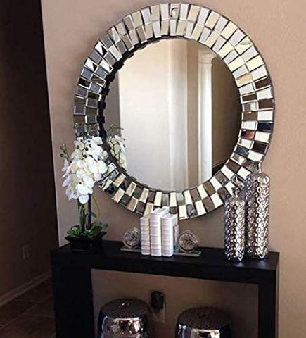 FRAMING MEMORIES Round Wall Venetian Mirror