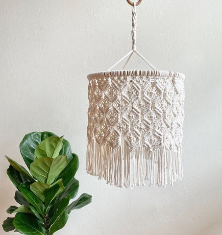 Macrame Lamp Shade, Ceiling Lights Cover, Boho Macrame Chandelier