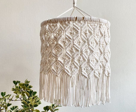 Macrame Lamp Shade, Ceiling Lights Cover, Boho Macrame Chandelier