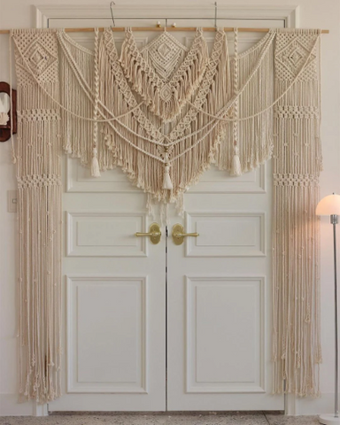 Wedding Backdrop, Macrame Wedding Arch Arbor, Macrame Wall Hanging,Macrame Door Hanging