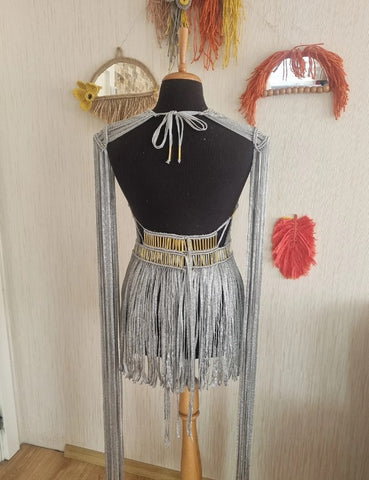 Festival Macrame dress, Burning man Outfit, Macrame dress, Festival clothing