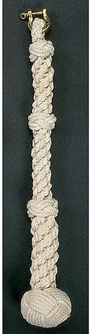 Handwoven, Nautical Bell Rope, Handmade Cotton Nautical Bell Rope with Heavy-Duty Brass Shackle – Made in India, Ship or Wall Bells