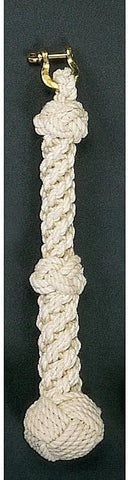Handwoven, Nautical Bell Rope, Handmade Cotton Nautical Bell Rope with Heavy-Duty Brass Shackle – Made in India, Ship or Wall Bells