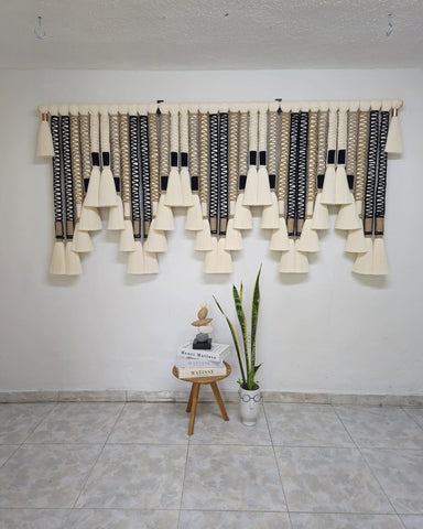 Macrame Wall Hanging Boho Decor | Large Woven Tapestry | Handmade Bohemian Wall Art for Living Room Bedroom Home Decoration