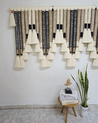 Macrame Wall Hanging Boho Decor | Large Woven Tapestry | Handmade Bohemian Wall Art for Living Room Bedroom Home Decoration