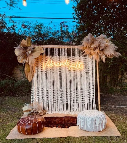 Macrame Wedding Backdrop, Macrame Wedding Arch Arbor, Macrame Wall Hanging