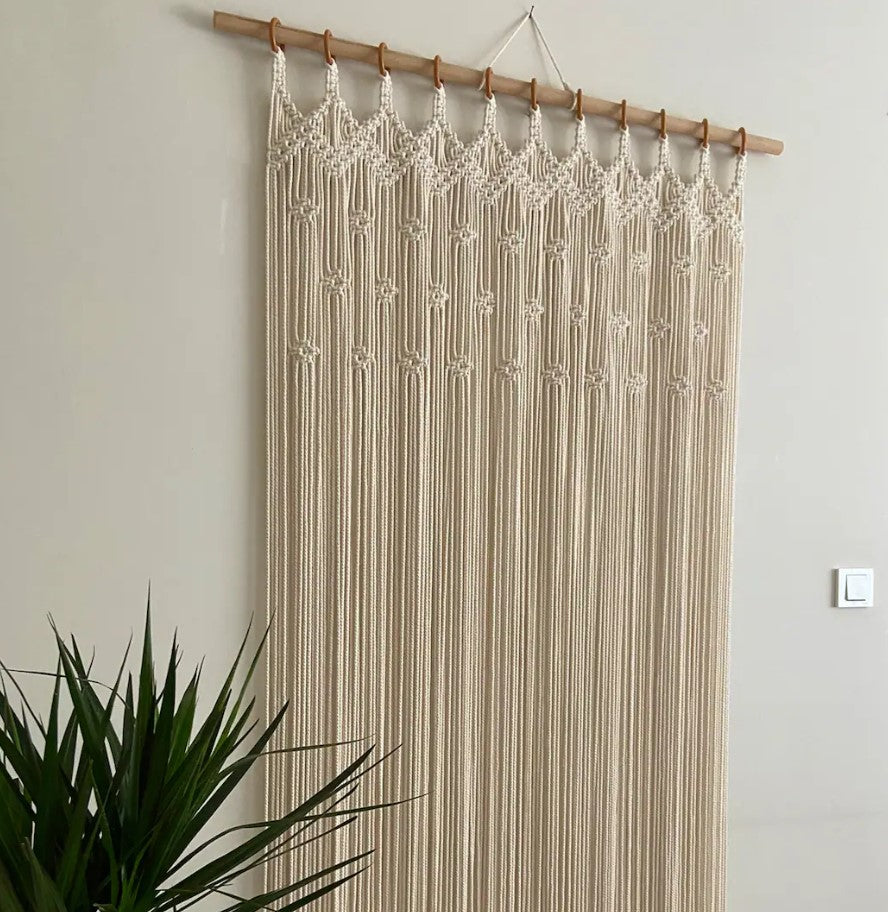 Beautiful Boho Macrame Wall Curtain Wall Hanging