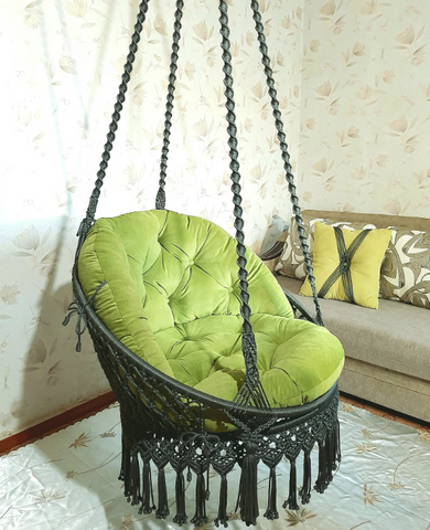 Beautiful Design Macrame Swing Chair, Garden Hanging Chair