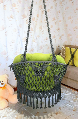 Beautiful Design Macrame Swing Chair, Garden Hanging Chair