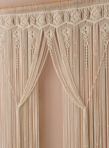Beautiful Macrame Wall Curtain, Wall Hanging Curtain, Wall Decor