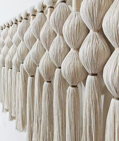 Contraste Puro Macrame Wall Hanging Boho Tapestry – Handmade Caralarga Inspired Fiber Wall Art | Minimalist Bohemian Decor