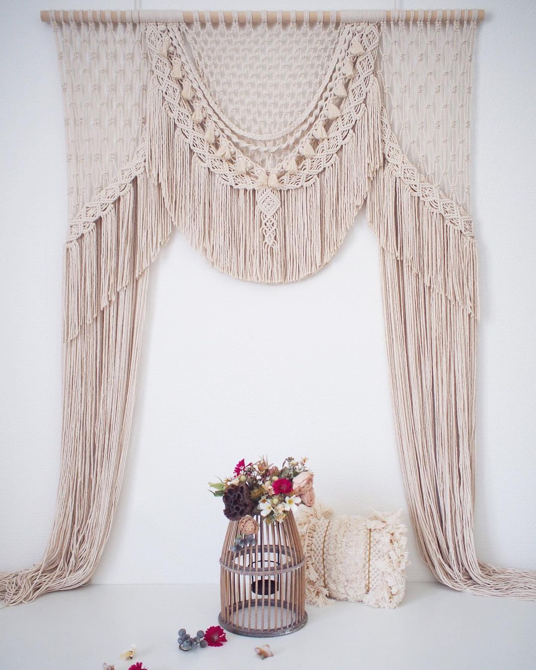 Bohemian Backdrop, Curtain Decoration Wall Tapestry Arch Backdrop Wedding Wall Hanging