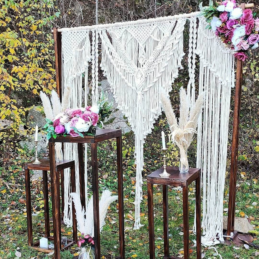 Backdrop Curtain Decoration Wall Tapestry Arch Backdrop Wedding Wall Hanging