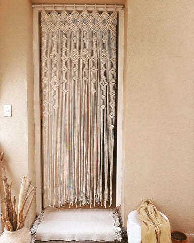 Handmade Beautiful Boho Macrame Wall Curtain Wall Hanging, Wedding decor