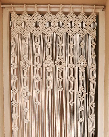 Handmade Beautiful Boho Macrame Wall Curtain Wall Hanging, Wedding decor