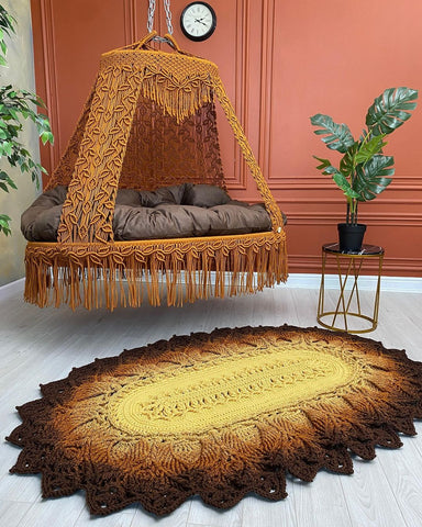 Beautiful Handmade Large Swing Sofa, Hanging Swing Chair Indoor and Outdoor Swing