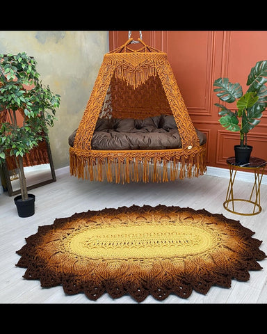 Beautiful Handmade Large Swing Sofa, Hanging Swing Chair Indoor and Outdoor Swing