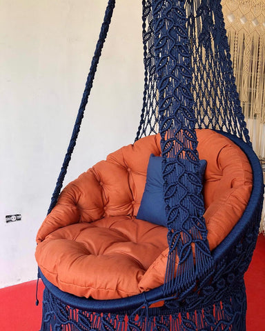 Beautiful Color Swing indoor and outdoor Garden Swing, Macrame hammock, Hanging woven swing