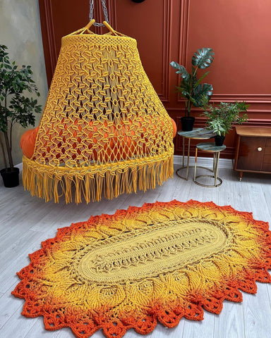 Handcraft Large Handmade Large Swing Sofa, Hanging Swing Chair Indoor and Outdoor Swing