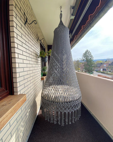 Beautiful Macrame Swing Chair, Hanging Hammock Swing Chair Garden Hanging Chair