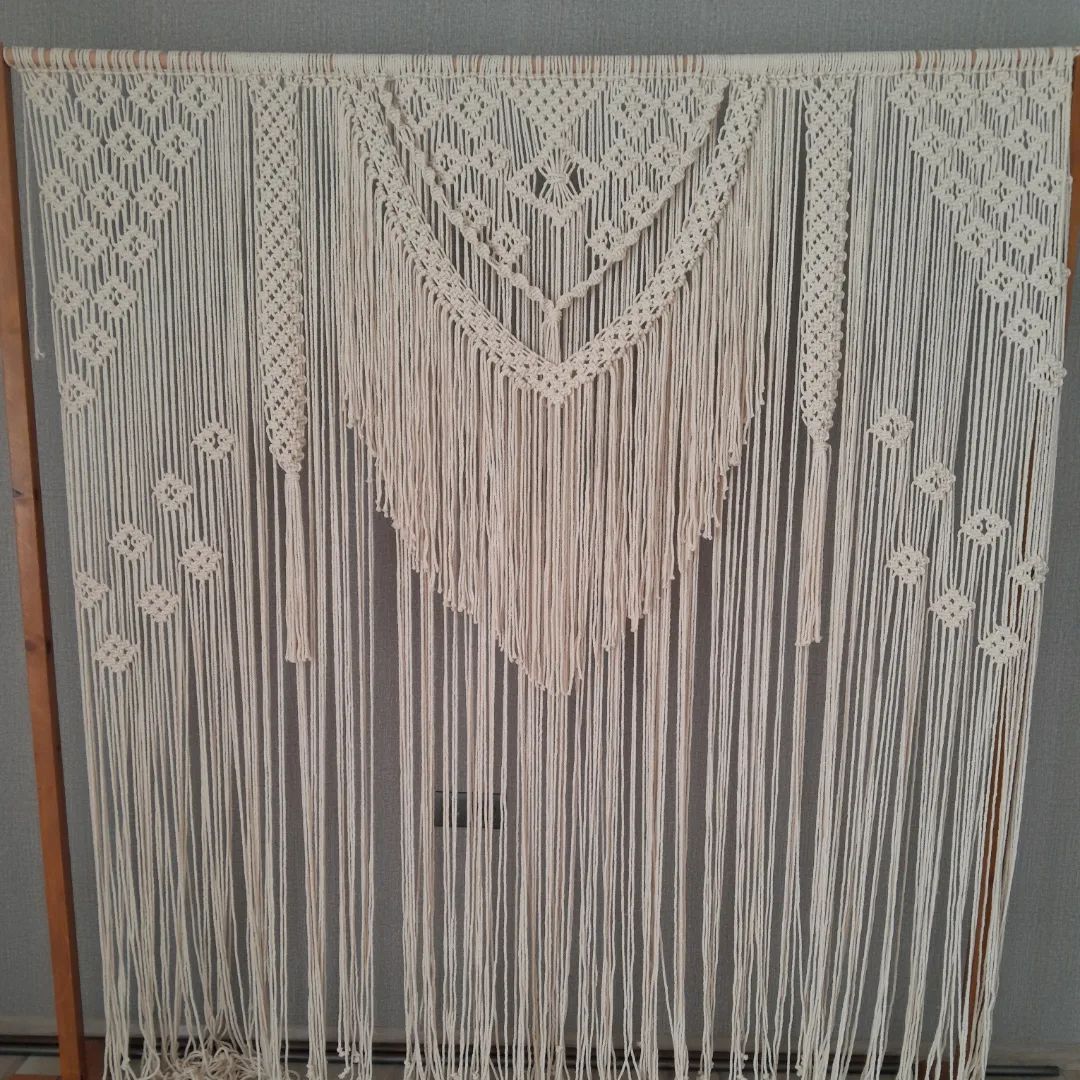 Macrame Large Curtain Bohemian Decoration Wall Backdrop Wedding Wall Hanging